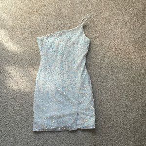 Worn once white sparkley dress.